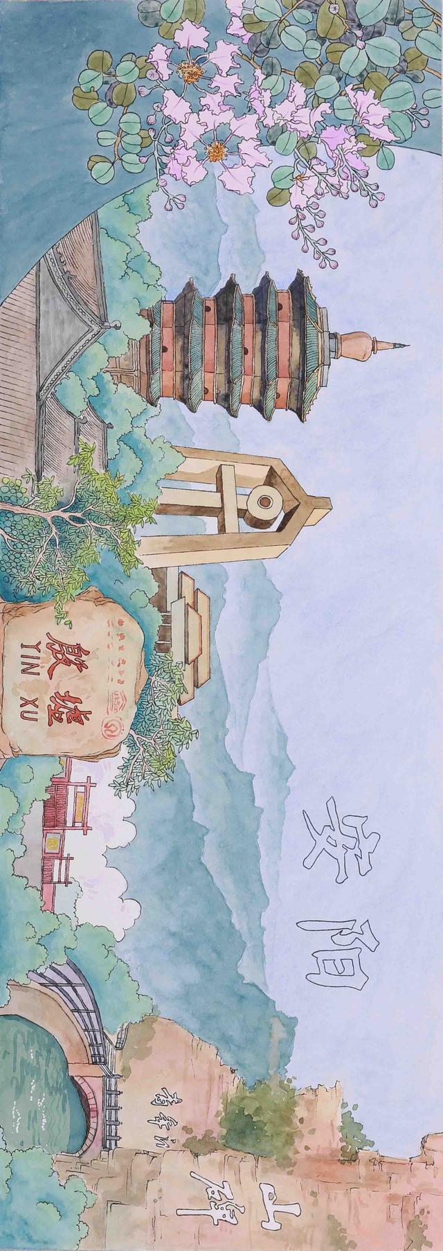 河南十八地市 手绘名片曝光旅游打卡照着玩