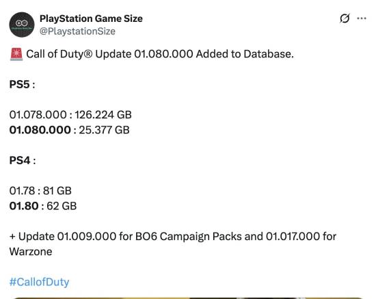 《COD》HQ启动器将迎大更新！PS5版文件大小锐减上百G